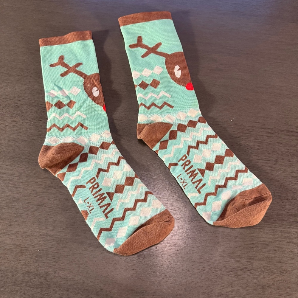 L/XL Primal Reindeer Socks